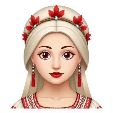 latvian folklore dancer sticker
