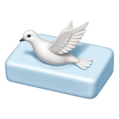 Dove white soap sticker