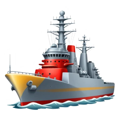 A naval destroyer ship sticker