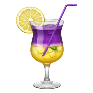 Purple Yellow Cocktail  sticker