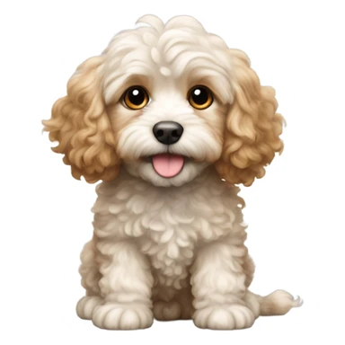 Cavapoo puppy sticker