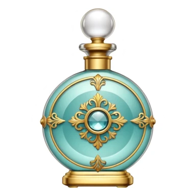 create an emoji of a perfume bottle vintage sticker