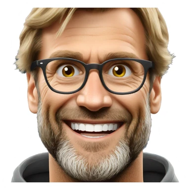 jurgen Klopp angel smile sticker