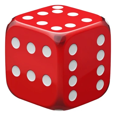 dice nero e rosso sticker