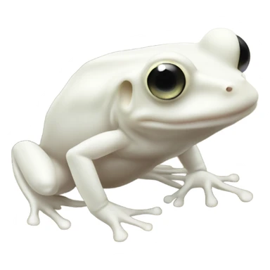 Albino dwarf frog sticker