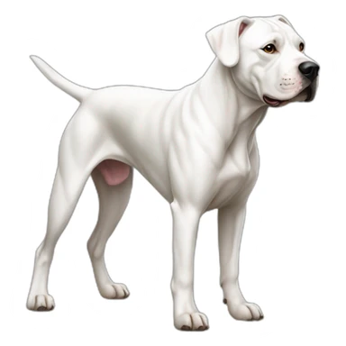 Dogo Argentino Dog Full Body sticker