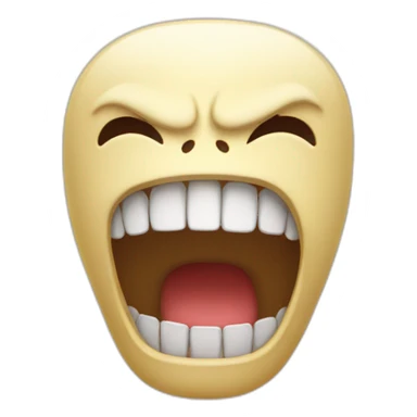 So so so so Angry tooth  sticker