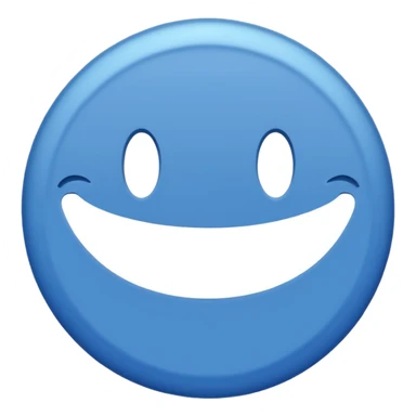 A blue circle with a small white check inside sticker