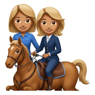 Girl riding a man sticker