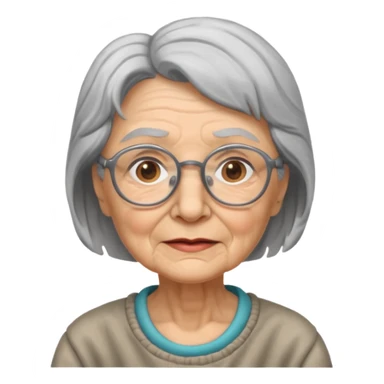 professor old woman sticker