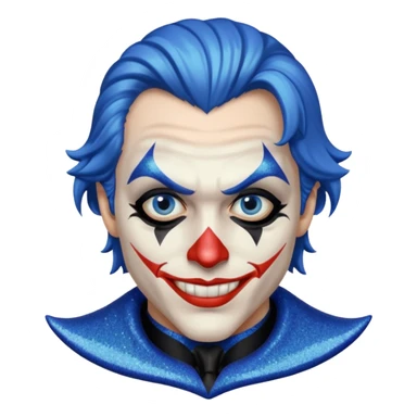 Glitter Blue coringa sticker