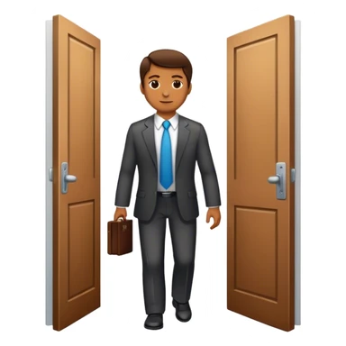 The lawyer who walked into the light door sticker