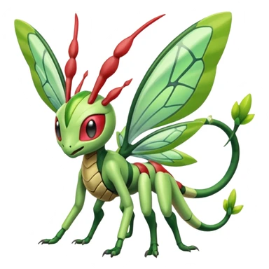 Meloetta-Beedrill-Flygon-Scyther-Celebi-fusion sticker