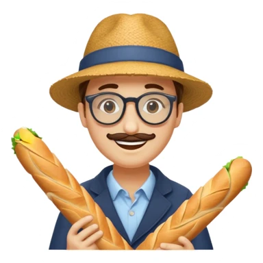 Un humain homme avec un chapeau  et des sunglasse et une baguette magique sticker
