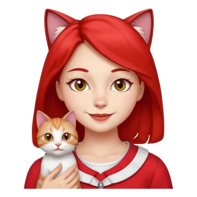 girl with cat eyes on her chest is the cutest person monster red and white in my opinion and she has a lot to do  sticker