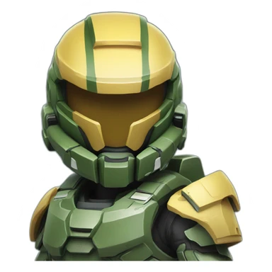 Halo Spartan cute sticker
