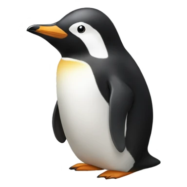 genera un emoji de un pinguino egresado sticker