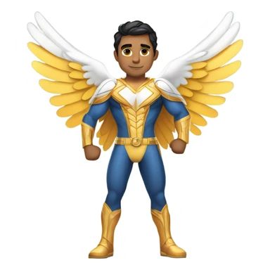 Latino angel superhero  sticker