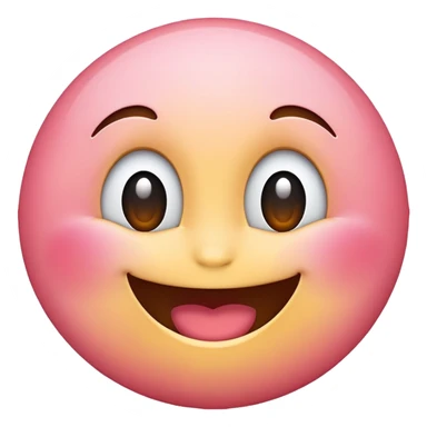 Generate emoji smile and shyly  sticker