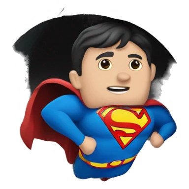 superman fell into the gutter sticker