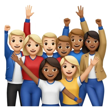 Crowd of people at a concert sticker