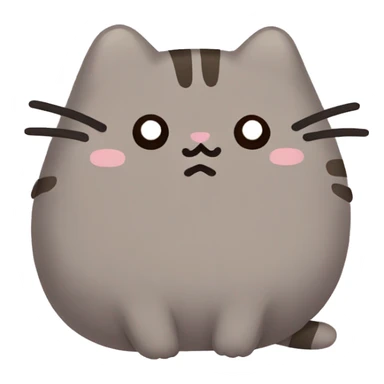 sad pusheen sticker