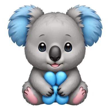 Koala with blue earrings sticker