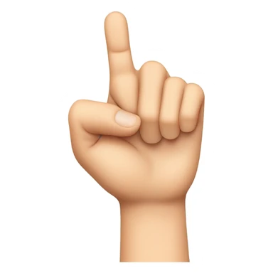 Hand Gesture Details:

Finger Positions:

Thumb: Extended outward.

Index Finger: Extended upward.

Middle and Ring Fingers: Folded down towards the palm.

Pinky Finger: Extended upward. sticker