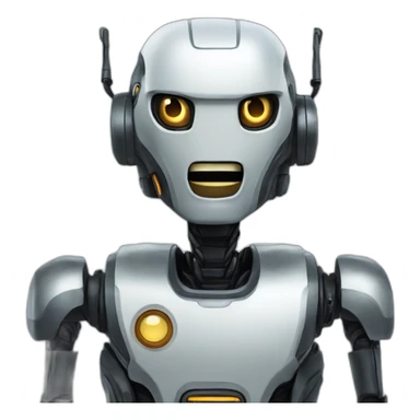 zer0 the robot but pleasantly surprised sticker