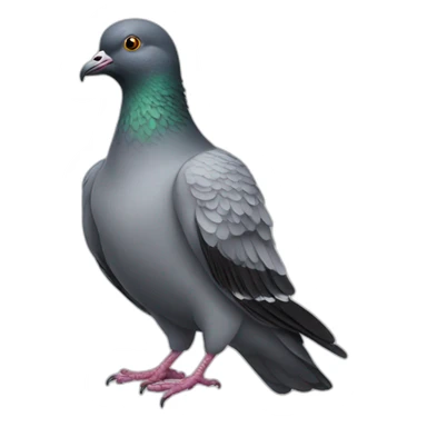 pigeon in gangsta clothes sticker