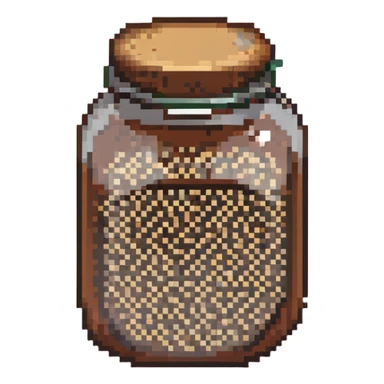jar of sesame seeds sticker