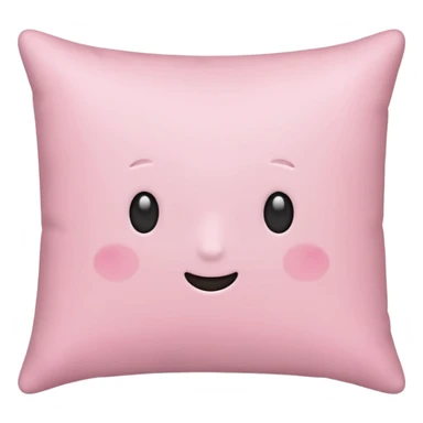 Hey regular light pink pillow with no design sticker