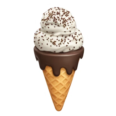 Ice cream with chocolate sprinkles  sticker