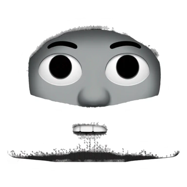 kanye with a black balaclava in black mask and silver grillz on teeth sticker