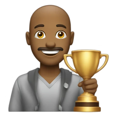 Imagine an emoji that says 'well played' at a glance – maybe a proudly lifted trophy or flashes of success!" sticker