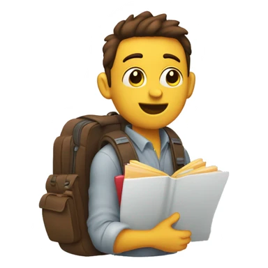 MOCHILA CON CUADERNO sticker