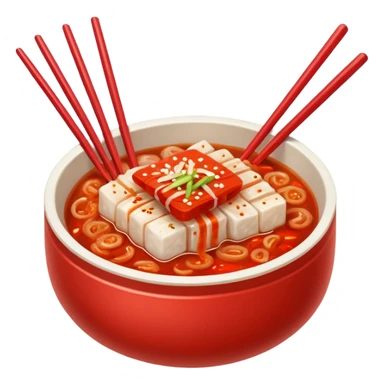 baechu kimchi with chopsticks sticker