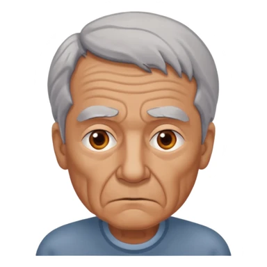 abuelo de pueblo serio y desconfiado sticker