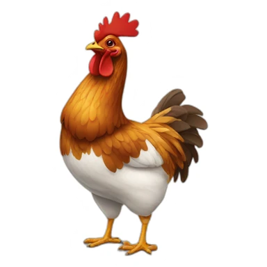 Poule qui cuisine sticker