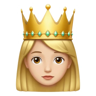 Me wearing a crown sticker