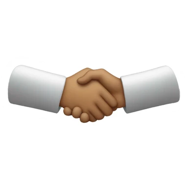 two pigeon hands giving handshake  sticker