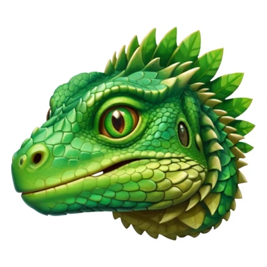 iguana's face dizzy sticker