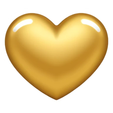 Golden heart sticker