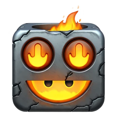 Heated Metal sticker