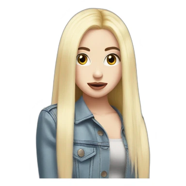Ava Max with Max cut hair sticker