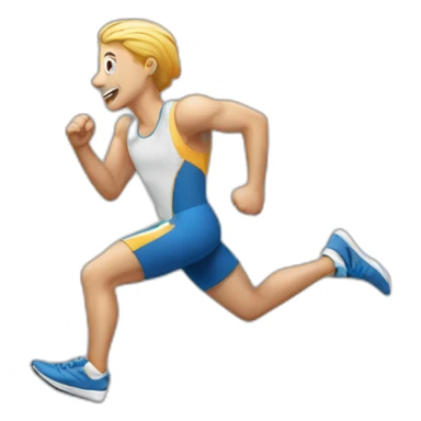 running a mile a minute sticker