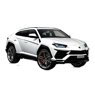 Lamborghini urus white  sticker