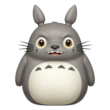 Totoro tierno que se parezca al real  sticker