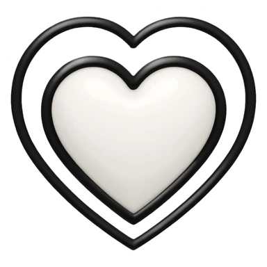 Chanel sport logo white heart sticker