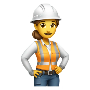 woman builder sticker
